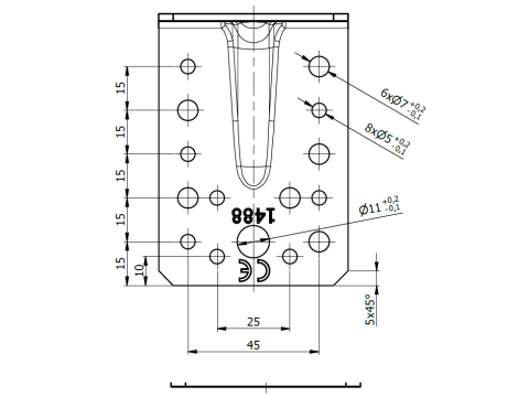 KP1 4021 KĄTOWNIK Z PRZETŁOCZENIEM 90X90X65X2,5 20SZT DOMAX - 3